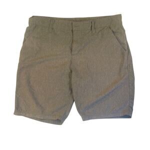 prAna Men's Stretch Zion Pull-On Hybrid Shorts Gray 33W